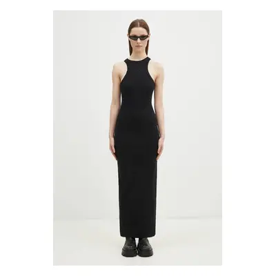 Šaty VETEMENTS Tanktop Maxi černá barva, maxi, WA66DR700B