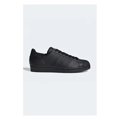 Kožené sneakers boty adidas Originals Superstar černá barva, EG4957