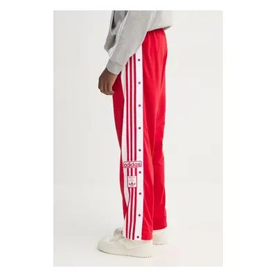 Tepláky adidas Originals Adibreak červená barva, s aplikací, JP3765