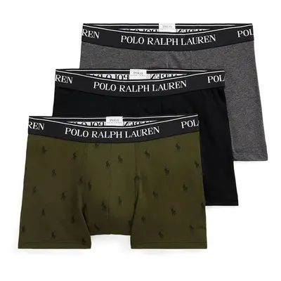 Boxerky Polo Ralph Lauren 3-pack pánské, šedá barva, 714830299