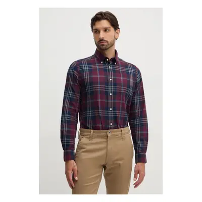 Bavlněná košile Barbour Edgar slim, s límečkem button-down