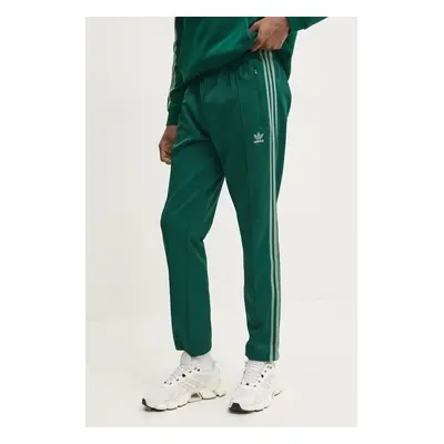 Tepláky adidas Originals CLASSIC TP zelená barva, vzorované, JP2523