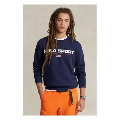 Mikina Polo Ralph Lauren pánská, bílá barva, s potiskem, 710835770