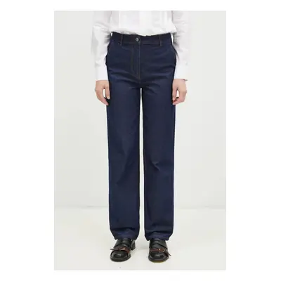 Džíny Maison Kitsuné Straight Denim dámské, high waist, NW01113WW0081