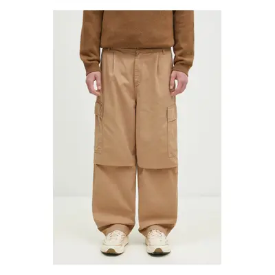 Bavlněné kalhoty Carhartt WIP Cole Cargo Pant béžová barva, jednoduché, I031218.2FSGD