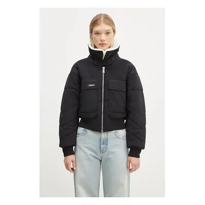 Bunda Coperni C+ Bomber Jacket dámská, černá barva, zimní, COPV19BISF5004