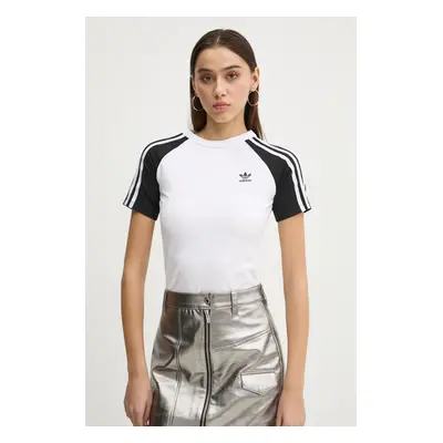 Tričko adidas Originals 3S SLIM TEE bílá barva, JD0834