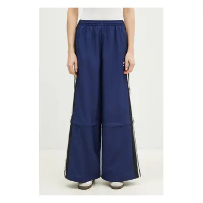 Kalhoty adidas Originals Rasant Track Pant dámské, tmavomodrá barva, vzorované, JW9743