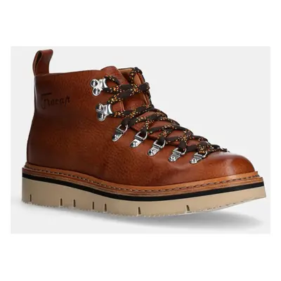 Kožené boty Fracap Magnifico 302 hnědá barva, MAGNIFICO.M120.302.BR