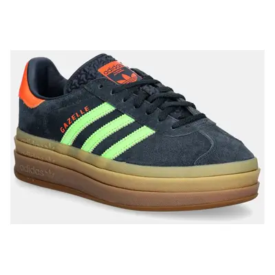 Sneakers boty adidas Originals Gazelle Bold tmavomodrá barva, JH9667