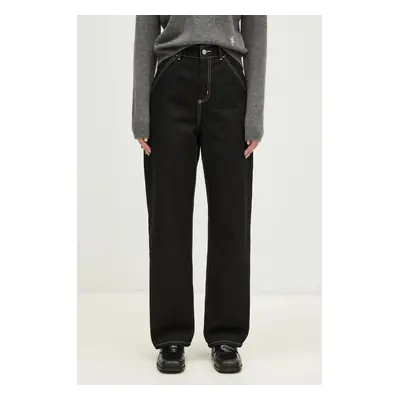 Džíny Carhartt WIP Simple Pant dámské, high waist, I031924.8902