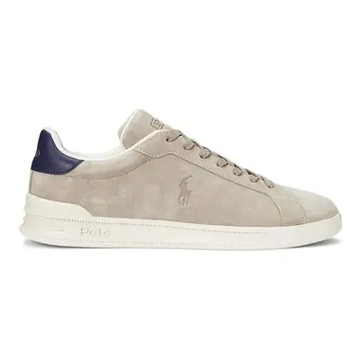 Semišové sneakers boty Polo Ralph Lauren Hrt Crt Ii béžová barva, 809955691003