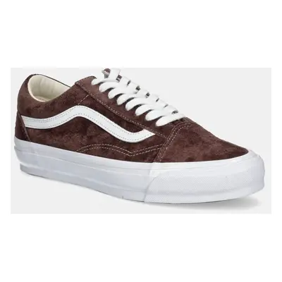 Semišové tenisky Vans Premium Classics LX Old Skool hnědá barva, VN000CXUDMV1