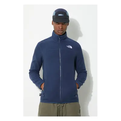 Fleecová mikina The North Face M 100 Glacier Full Zip tmavomodrá barva, NF0A855X8K21