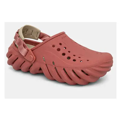 Pantofle Crocs X - (Echo) Clog dámské, růžová barva, 207937