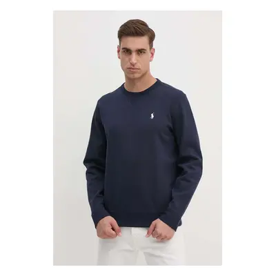 Mikina Polo Ralph Lauren pánská, tmavomodrá barva, hladká, 710888284