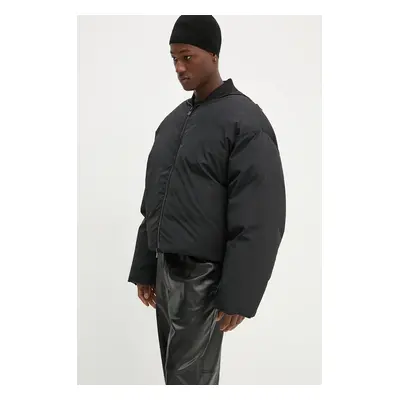 Péřová bunda Heliot Emil pánská, černá barva, zimní, oversize, AW24.M.02.135.BLK01