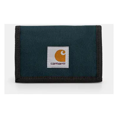 Peněženka Carhartt WIP Alec Wallet tyrkysová barva, I031471.0AUXX