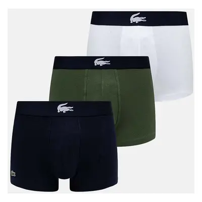 Boxerky Lacoste ( 3-pak) pánské, bílá barva