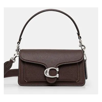 Kožená kabelka Coach Tabby Shoulder Bag 20 hnědá barva