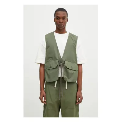 Vesta Engineered Garments Fowl Vest zelená barva, OR120.CT010