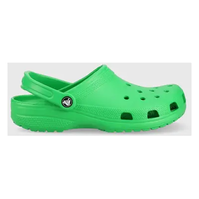 Pantofle Crocs Classic zelená barva, 10001