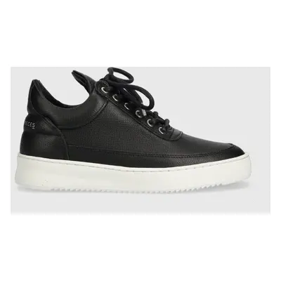 Semišové sneakers boty Filling Pieces Low Top Bianco Perforated černá barva, 10128821861.