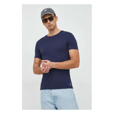 Bavlněné tričko Polo Ralph Lauren 3-pack tmavomodrá barva, 714830304