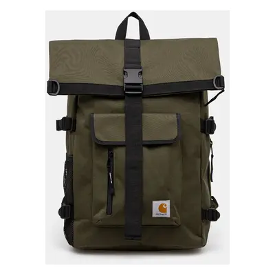 Batoh Carhartt WIP Philis Backpack zelená barva, velký, hladký, I031575.666XX