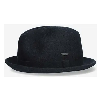 Vlněný klobouk Kangol Polished Player K4385 DARK LICHEN HEATHER zelená barva, vlněný