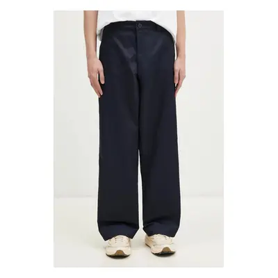 Kalhoty Champion Straight Hem Pants pánské, tmavomodrá barva, jednoduché, 220715