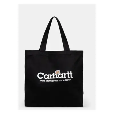 Bavlněná taška Carhartt WIP Canvas Graphic Tote Large černá barva, I032928.2NTXX