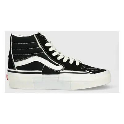 Kecky Vans SK8-Hi Reconstruct černá barva, VN0005UK6BT1, VN0005UK6BT1-DKGRN