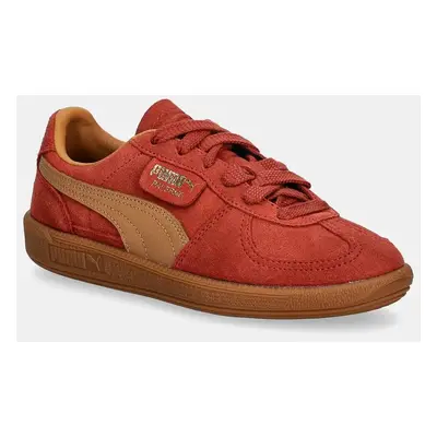 Semišové sneakers boty Puma Palermo Cobalt Glaze oranžová barva, 396463