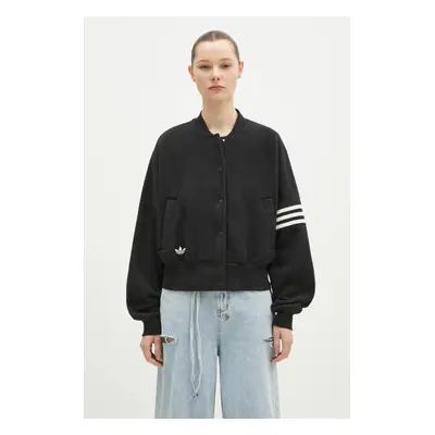 Bomber bunda adidas Originals NC BOMBER JKT černá barva, přechodná, JI8525