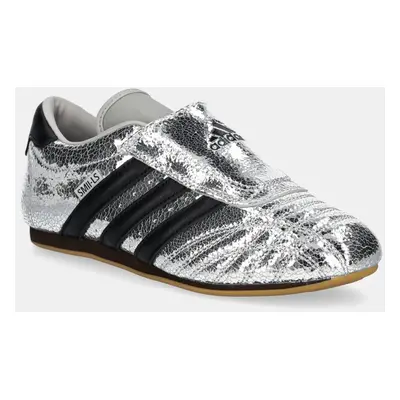 Kožené sneakers boty adidas Originals Taekwondo stříbrná barva, JH9664