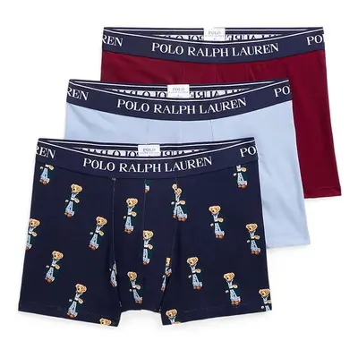 Boxerky Polo Ralph Lauren 3-pack pánské, šedá barva, 714830299