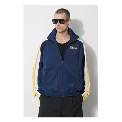 Mikina adidas Originals pánská, tmavomodrá barva, vzorovaná, IU2363