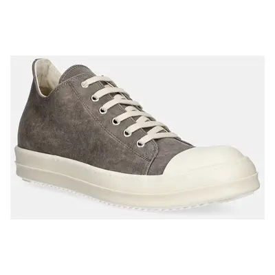 Tenisky Rick Owens Low Sneaks pánské, šedá barva, DU02D2802.SCF