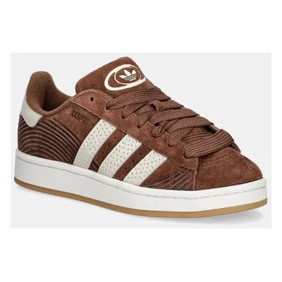 Semišové sneakers boty adidas Originals Campus 00s hnědá barva, JQ7671