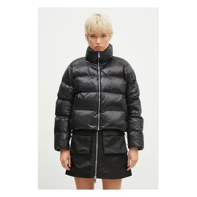 Bunda Puma Shiny Puffer Jacket dámská, černá barva, zimní, 626514