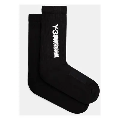 Ponožky Y-3 CL Sock HI pánské, černá barva, JW4745