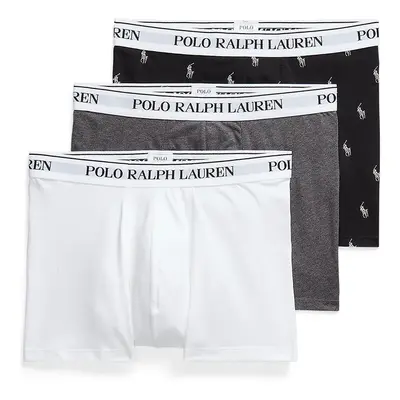 Boxerky Polo Ralph Lauren 3-pack pánské, šedá barva, 714830299