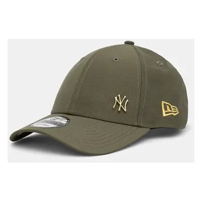 Kšiltovka New Era FLAWLESS 9FORTY® NEW YORK YANKEES zelená barva, hladká, 60565133