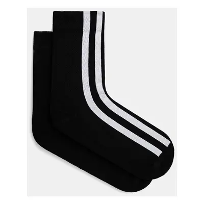 Ponožky Y-3 Stripes Sock pánské, černá barva, IZ3173