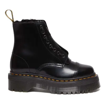 Kožené workery Dr. Martens Sinclair FL dámské, černá barva, na platformě, DM31213001