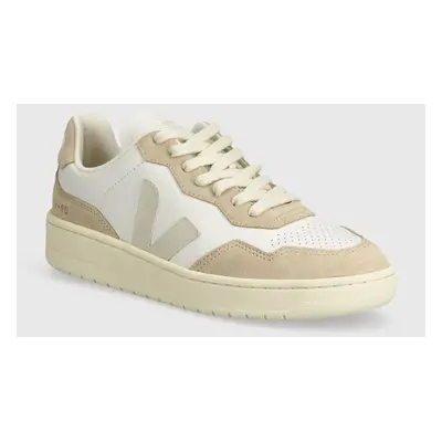 Kožené sneakers boty Veja V-90 béžová barva, VD2003654