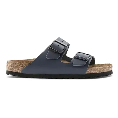 Kožené pantofle Birkenstock Arizona pánské, tmavomodrá barva