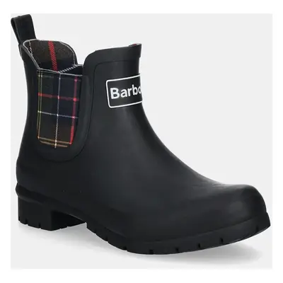 Holínky Barbour Kingham dámské, černá barva, LRF0088BK11