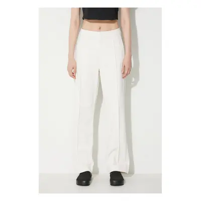 Kalhoty adidas Originals Club HW Pants IB5800 dámské, béžová barva, jednoduché, high waist